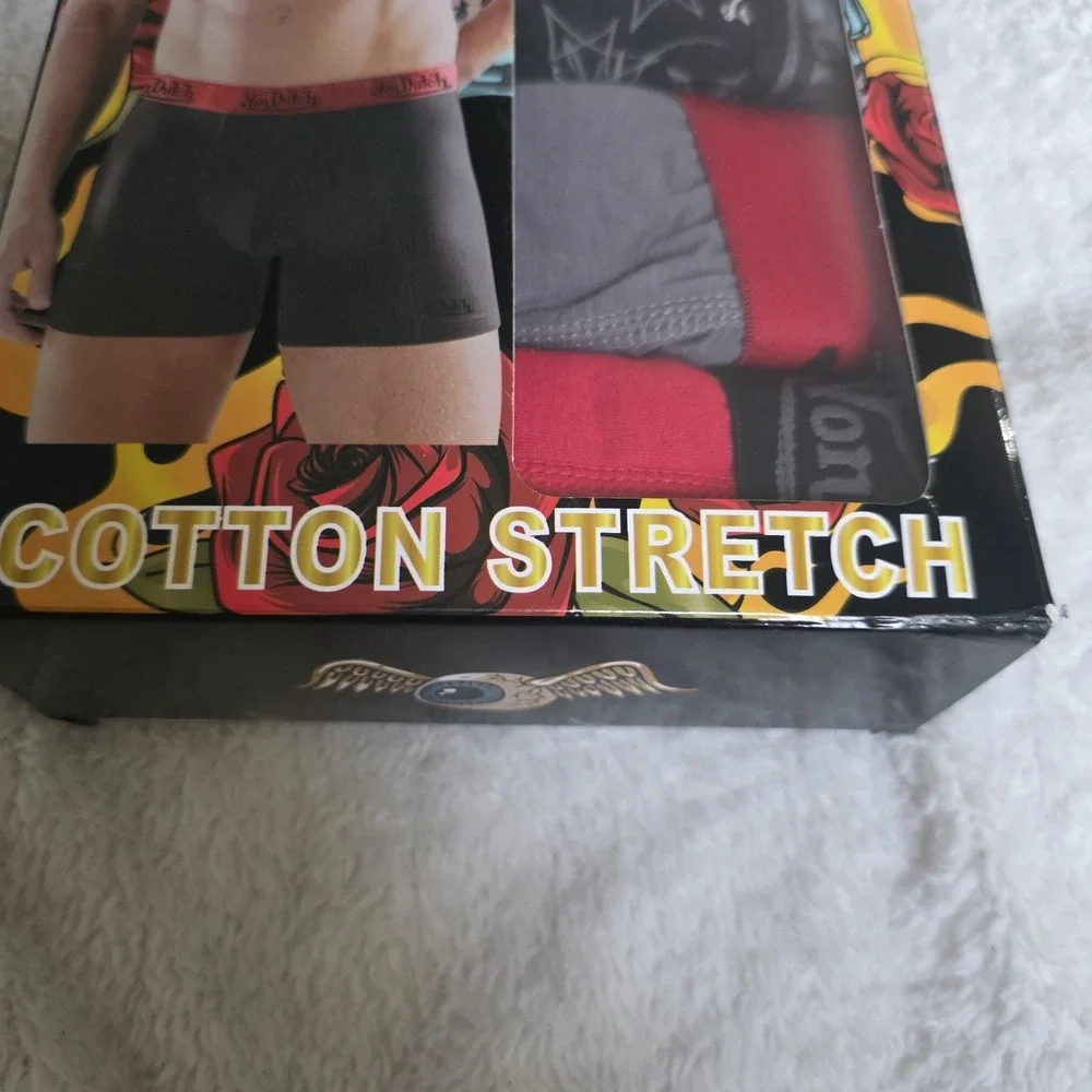 Von Dutch Originals Cotton Stretch Boxer Briefs 6 Pack Small Ultra Soft Retro SM